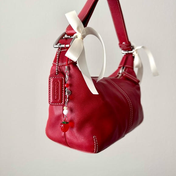 Coach Handbags - Vintage Cherry Red Coach Bag 🍒